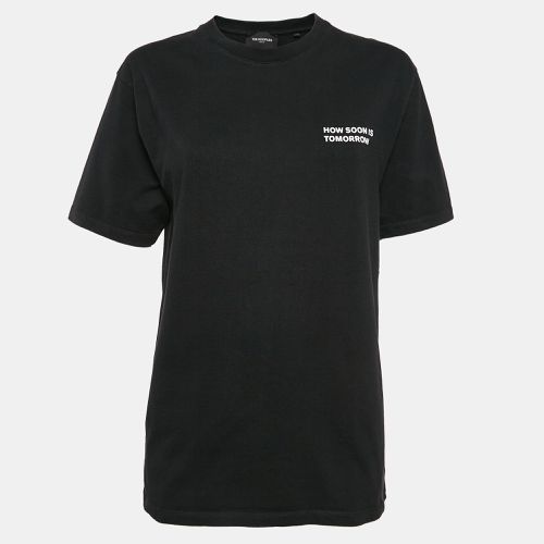 The Kooples Black Printed Cotton Jersey Crew Neck T-Shirt M - The Kooples - Modalova