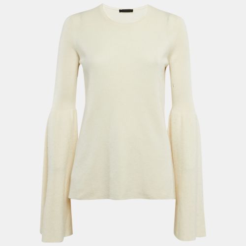 The Row Cream Cashmere and Silk Full Sleeve Sweater M - The Row - Modalova