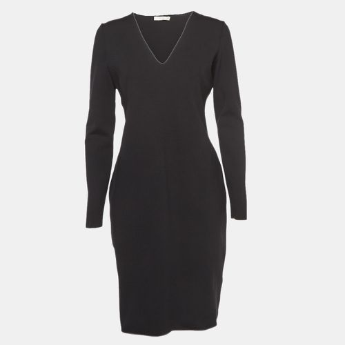 The Row Black Jersey V-Neck Mini Dress L - The Row - Modalova