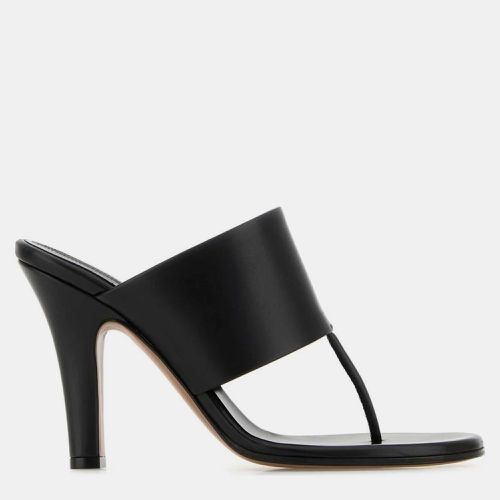 The Row Black Leather Signum Thong Mules Mules EU 37 - The Row - Modalova