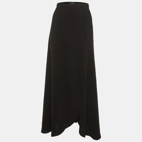 Theory Black Crepe Wrap Maxi Skirt M - Theory - Modalova