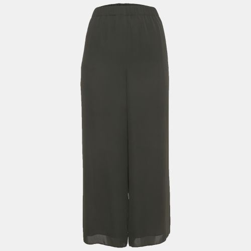 Theory Black Chiffon Wide-Leg Trousers L - Theory - Modalova