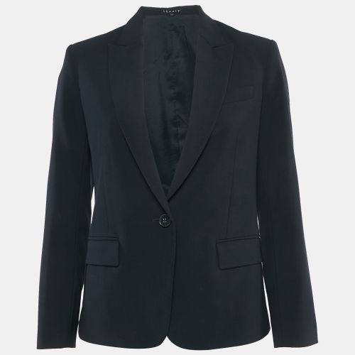 Black Wool Single Breasted Blazer S - Theory - Modalova