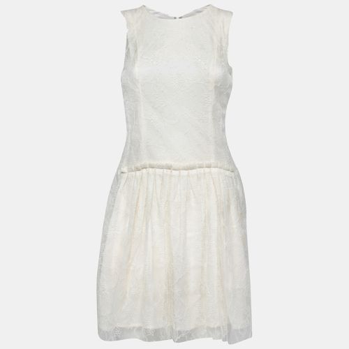 Theyskens Theory White Lace Sleeveless Dinal Dress M - Theory - Modalova