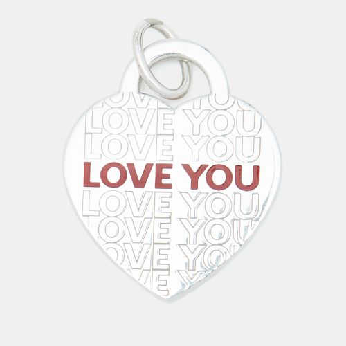 Heart tag “Love You” Enamel Sterling Pendant - Tiffany & Co. - Modalova