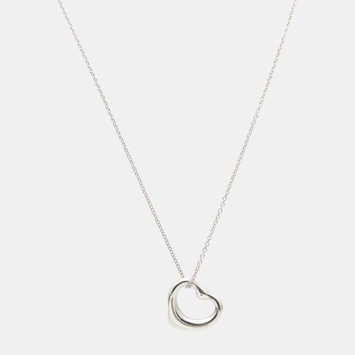 Elsa Peretti Open Heart Sapphire Sterling Silver Necklace - Tiffany & Co. - Modalova