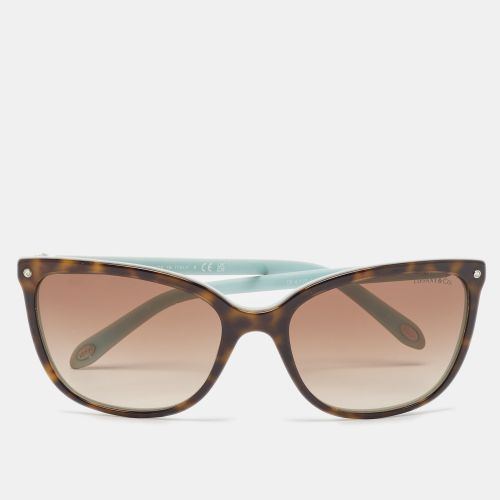 Tiffany & Co. Brown/Blue Gradient TF 4105 Crystals Cat Eye Sunglasses - Tiffany & Co. - Modalova