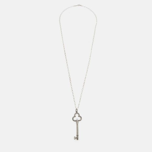 Tiffany & Co. Trefoil Key Silver 925 Pendant Oval Link Chain Necklace - Tiffany & Co. - Modalova