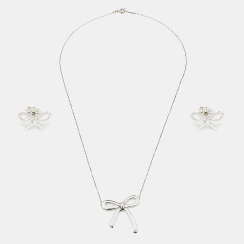 Tiffany & Co. Bow Sterling Silver Pendant Necklace And Earrings - Tiffany & Co. - Modalova