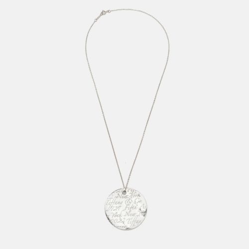 Large Notes Round Disc Sterling 925 Pendant Necklace - Tiffany & Co. - Modalova