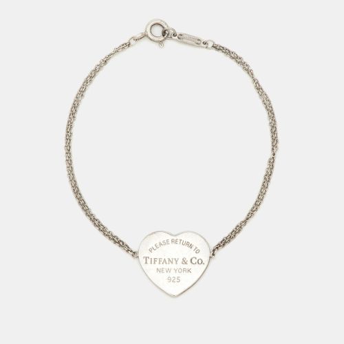 Tiffany & Co. Return To Tiffany Heart Tag Silver 925 Double Chain Bracelet - Tiffany & Co. - Modalova