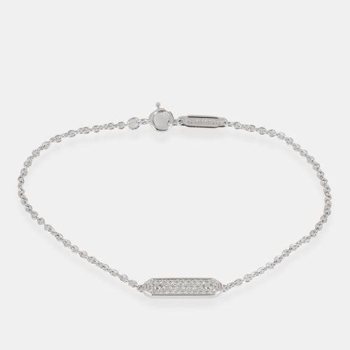 Tiffany & Co. 18k White Gold Diamond Tag Chain Bracelet 0.08 CTW - Tiffany & Co. - Modalova