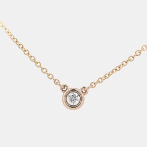 Tiffany & Co. 18K Rose Gold and Diamond Elsa Peretti Diamonds By The Yard Pendant Necklace - Tiffany & Co. - Modalova