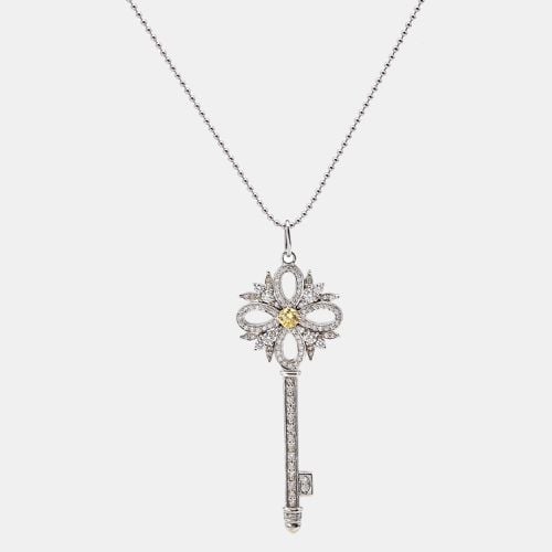 Tiffany & Co. Tiffany Victoria Key Diamond Yellow Diamond Platinum Pendant Necklace - Tiffany & Co. - Modalova