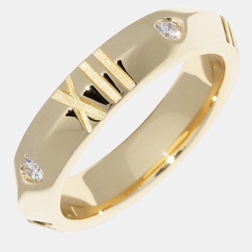 Tiffany & Co 18k Gold Atlas X Diamond Ring EU 56 - Tiffany & Co. - Modalova