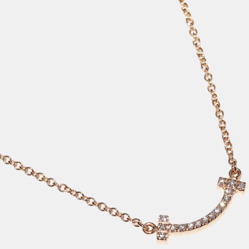 Tiffany & Co 18K Gold Mini T Smile Pendant Necklace - Tiffany & Co. - Modalova