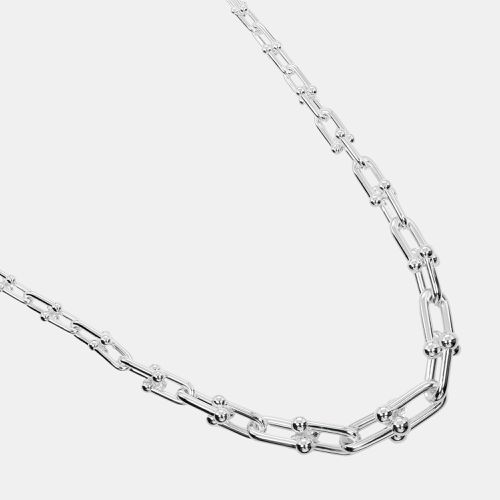 Tiffany & Co. Silver Hardware Graduated Link Necklace - Tiffany & Co. - Modalova