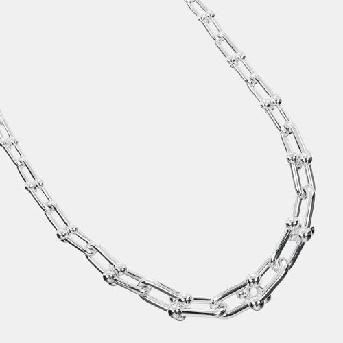 Tiffany & Co. Silver Hardware Graduated Link Necklace - Tiffany & Co. - Modalova