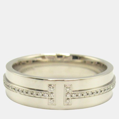 K Gold and Diamond T Two Band Ring EU 53 - Tiffany & Co. - Modalova