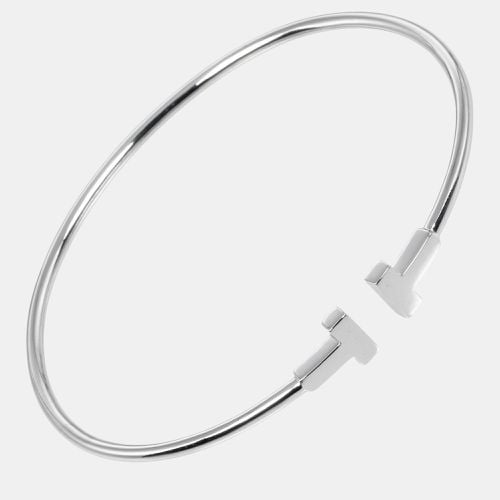 Tiffany & Co. 18K White Gold T Wire Narrow Bangle Bracelet - Tiffany & Co. - Modalova