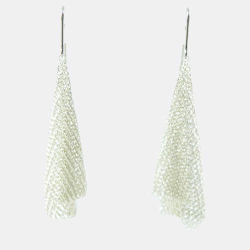 Tiffany & Co. Silver Elsa Peretti Mesh Scarf Earrings - Tiffany & Co. - Modalova