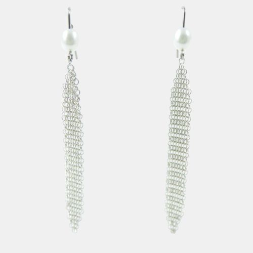 Tiffany & Co. Silver Elsa Peretti Mesh Tassel Earrings - Tiffany & Co. - Modalova