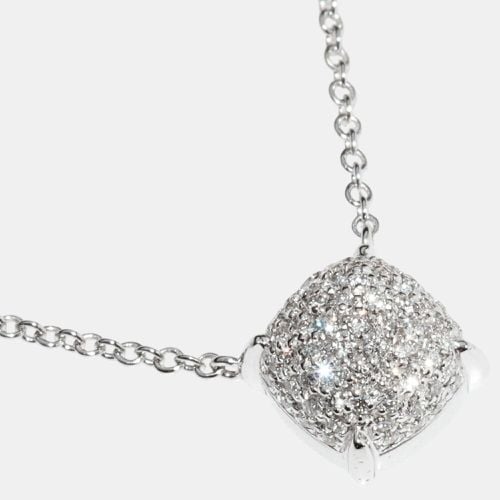 Tiffany & Co. 18K White Gold Diamond Pendant Necklace - Tiffany & Co. - Modalova