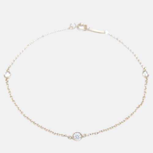 Tiffany & Co. 18K Yellow Gold 3 Diamond Elsa Peretti Bracelet - Tiffany & Co. - Modalova