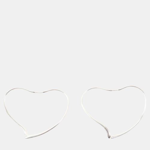 Tiffany & Co. Silver Open Heart Hoop Earrings - Tiffany & Co. - Modalova