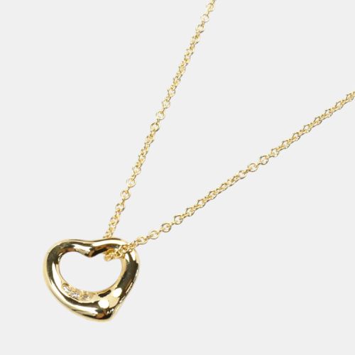 Tiffany & Co. 18K Yellow Gold Diamond Open Heart Necklace - Tiffany & Co. - Modalova