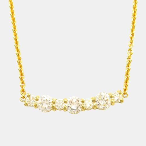 Tiffany & Co. Vintage Diamond Necklace 18k Yellow Gold Clear Metal - Tiffany & Co. - Modalova