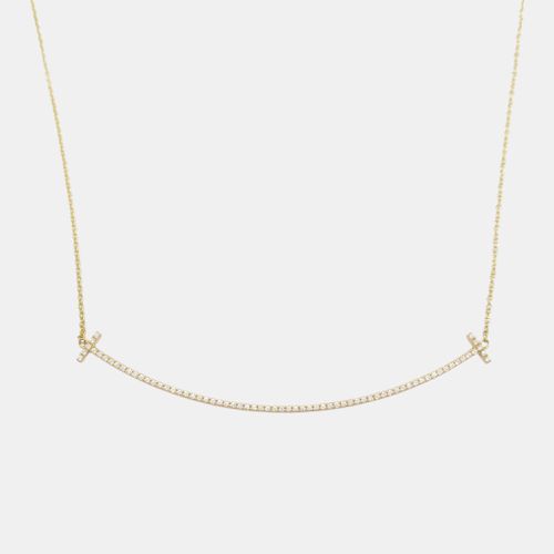 T Smile Large Diamond Necklace 18k Gold Clear Metal - Tiffany & Co. - Modalova