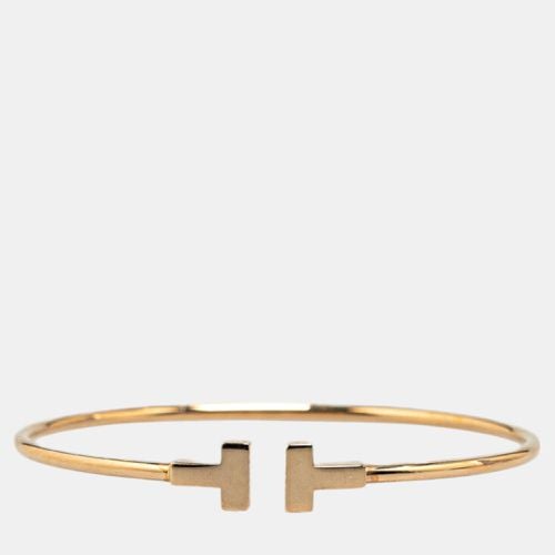 Tiffany & Co. T Narrow Wire Bracelet 18k Yellow Gold Gold Metal - Tiffany & Co. - Modalova