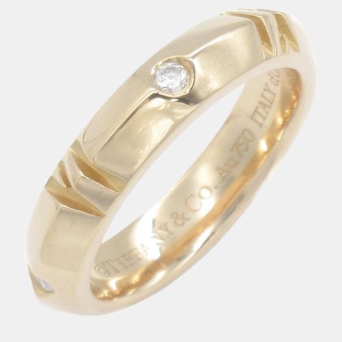 Atlas X Closed Narrow Ring 18k Gold Diamond Clear Metal - Tiffany & Co. - Modalova