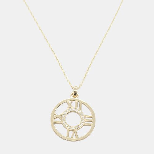 Atlas Open Medallion Diamond Necklace 18k Gold Clear Metal - Tiffany & Co. - Modalova