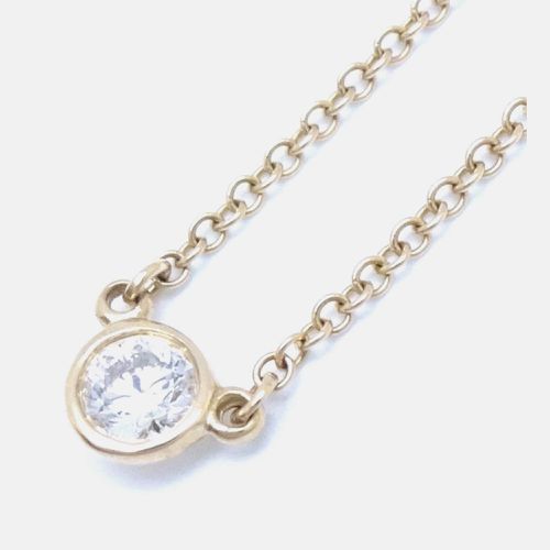 Tiffany & Co By The Yard Necklace 1P Diamond Elsa Peretti 18K Yg Gold Metal - Tiffany & Co. - Modalova