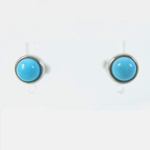 Tiffany & Co Ag925 Turquoise Cabochon Earrings Blue Metal - Tiffany & Co. - Modalova