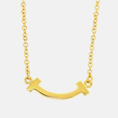 Tiffany & Co 18K Yg T Smile Necklace Gold Metal - Tiffany & Co. - Modalova