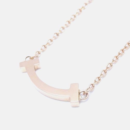 Tiffany & Co T Smile Necklace Mini Pink Gold Rose Gold Metal - Tiffany & Co. - Modalova