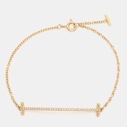 Tiffany & Co. T Smile Diamond 18k Yellow Gold Bracelet - Tiffany & Co. - Modalova