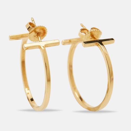 Tiffany & Co. Tiffany T 18k Yellow Gold Hoop Earrings - Tiffany & Co. - Modalova