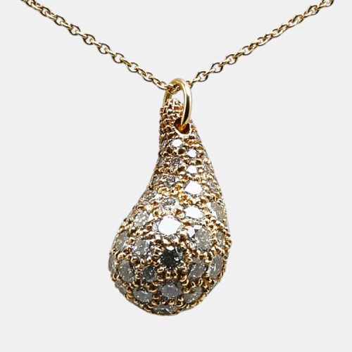 K Gold Elsa Peretti Teardrop Diamonds Necklace - Tiffany & Co. - Modalova