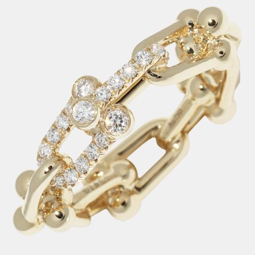 K Gold Diamond Link Ring EU 53 - Tiffany & Co. - Modalova