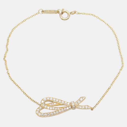 Tiffany & Co. 18K Pink Gold Diamond Bow Bracelet - Tiffany & Co. - Modalova