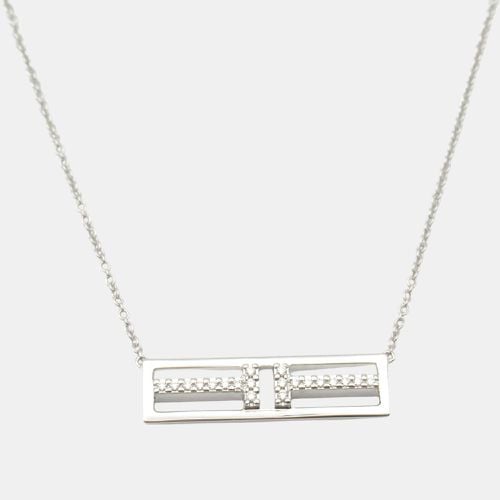 K Gold Tiffany T Open Diamond Bar Pendant Necklace - Tiffany & Co. - Modalova