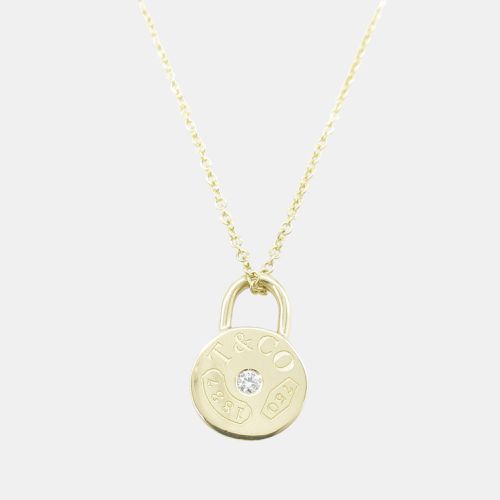 Tiffany & Co. 18K Yellow Gold 1837 Diamond Lock Necklace - Tiffany & Co. - Modalova