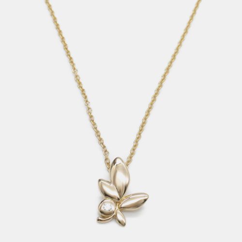 Tiffany & Co. 18K Pink Gold Olive Leaf Diamond Necklace - Tiffany & Co. - Modalova