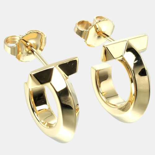 Tiffany & Co. 18K Yellow Gold T Hoop Earrings - Tiffany & Co. - Modalova