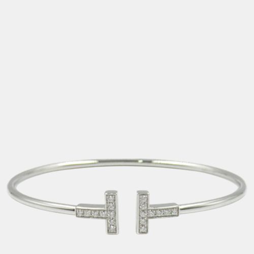 K Gold and Diamond T Wire Bracelet - Tiffany & Co. - Modalova