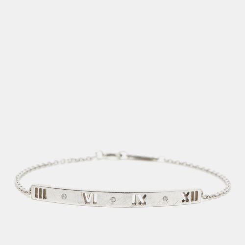 Tiffany & Co. Atlas Pirced Bar Diamonds 18k White Gold Bracelet - Tiffany & Co. - Modalova